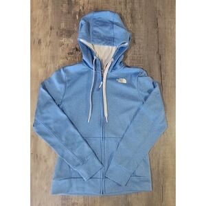 The North Face‎ Womens Small S Full Zip Blue Hooded Sweatshirt Hoodie